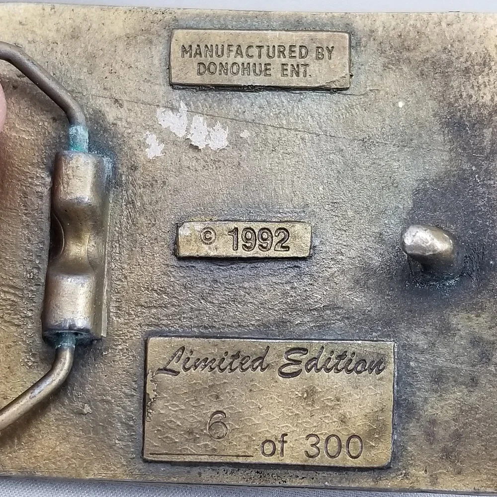 Belt Buckle Brass 1993 Underground‎ Overhead Metering School Garden City Kansas